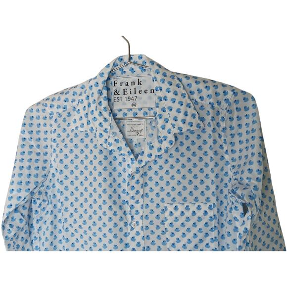 Frank & Eileen Barry Shirt XXS Blue Rubber Duck Print NWT - Picture 5 of 12